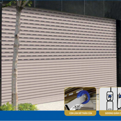 Cửa cuốn nhôm khe thoáng công nghệ Đức