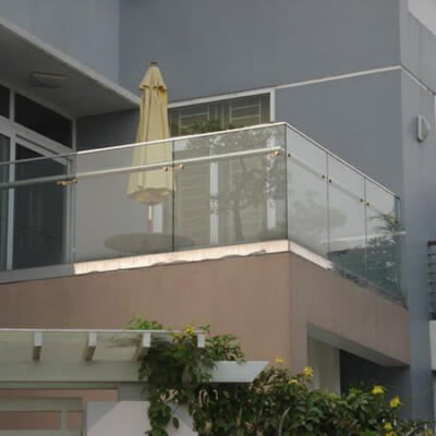 Mẫu Lan Can Kính Ban Công Đẹp