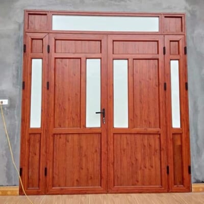 Cửa Nhôm Xingfa Làm Kiểu Cửa Gỗ Truyền Thống