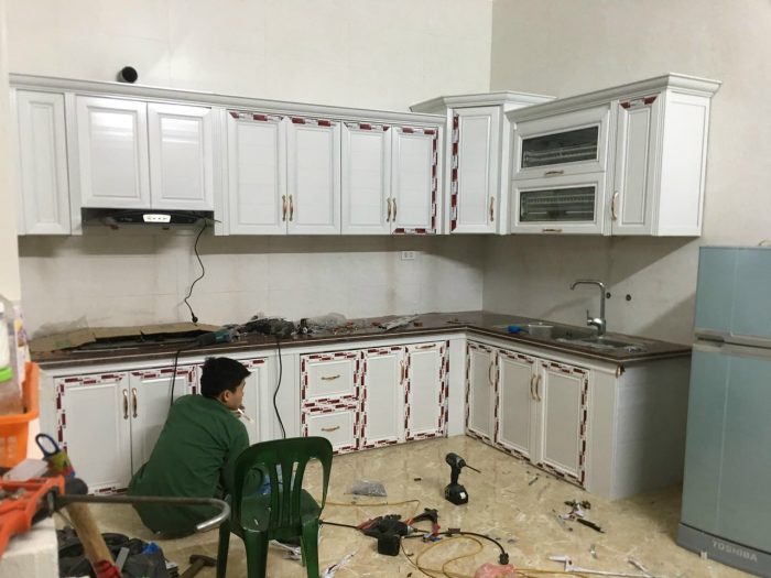 Tủ bếp nhôm Omega Deco Cần Thơ